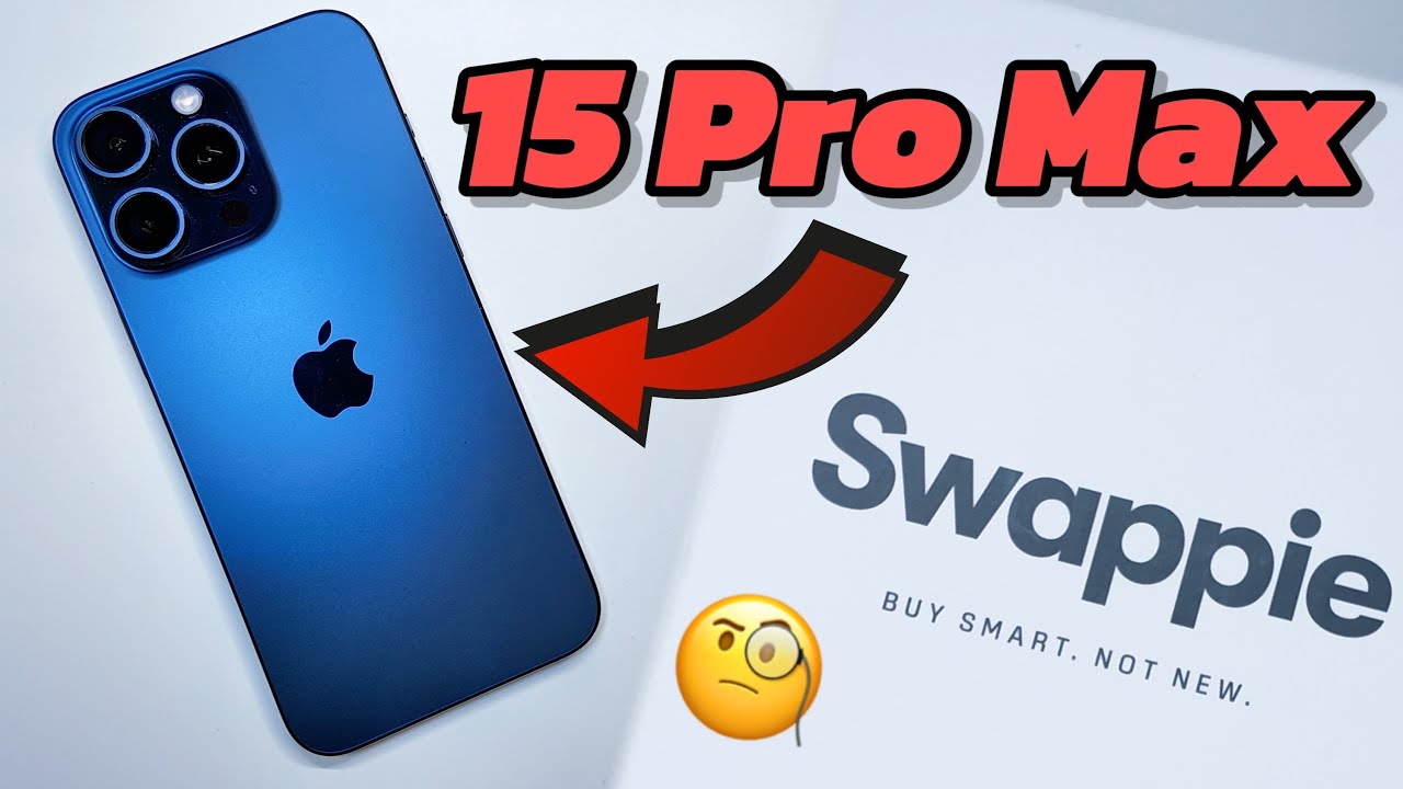 Unboxing iPhone 15 Pro Max Blue Titanium from Swappie