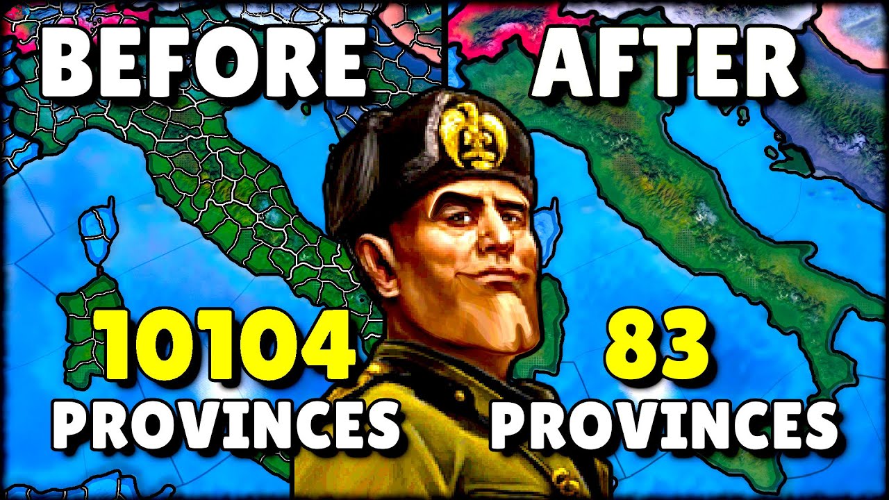 I Removed 99% Of PROVINCES From HOI4... It's An INSANE Experience