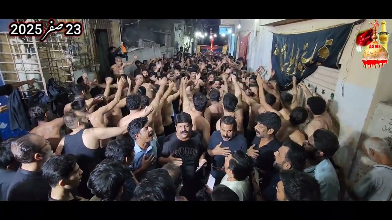 Matamdari 23rd Safar 2025 Kalapul Noha Poet Hasnain Mirza Soz Imran Seher Sangat Sada e Matam Raja P
