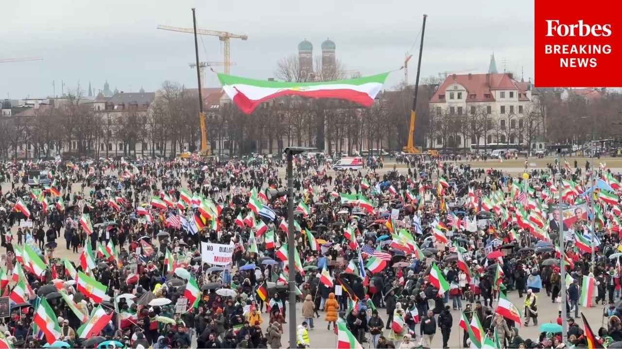 Protesters Fill The Streets Of Munich During Security Conference To Demand Iranian Regime Change