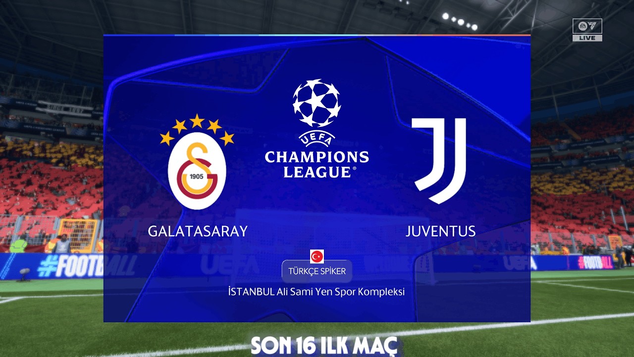 FC 26|Galatasaray - Juventus|2025-2026 şampiyonlar ligi son 16 ilk maçı|Türkçe spiker