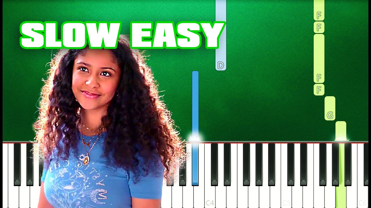 Julie and the Phantoms - Perfect Harmony (Slow Easy Piano Tutorial) (Anyone Can Play)