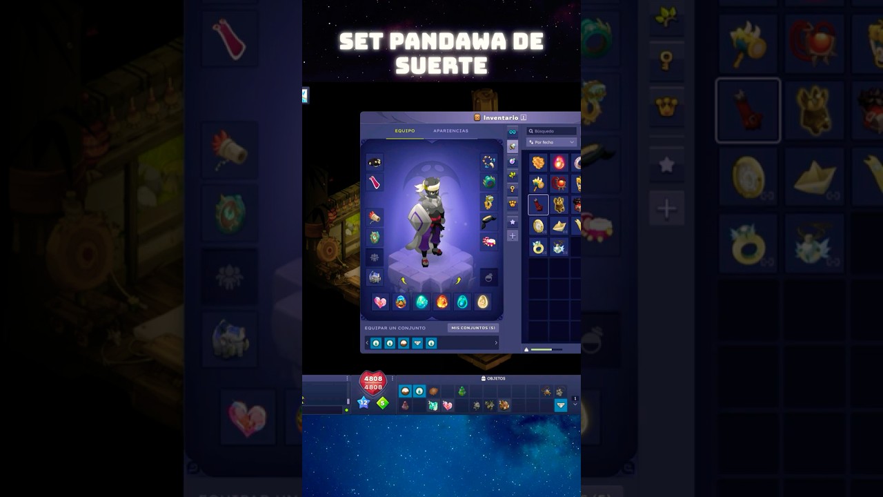 Set roto de pandawa suerte cri #dofus