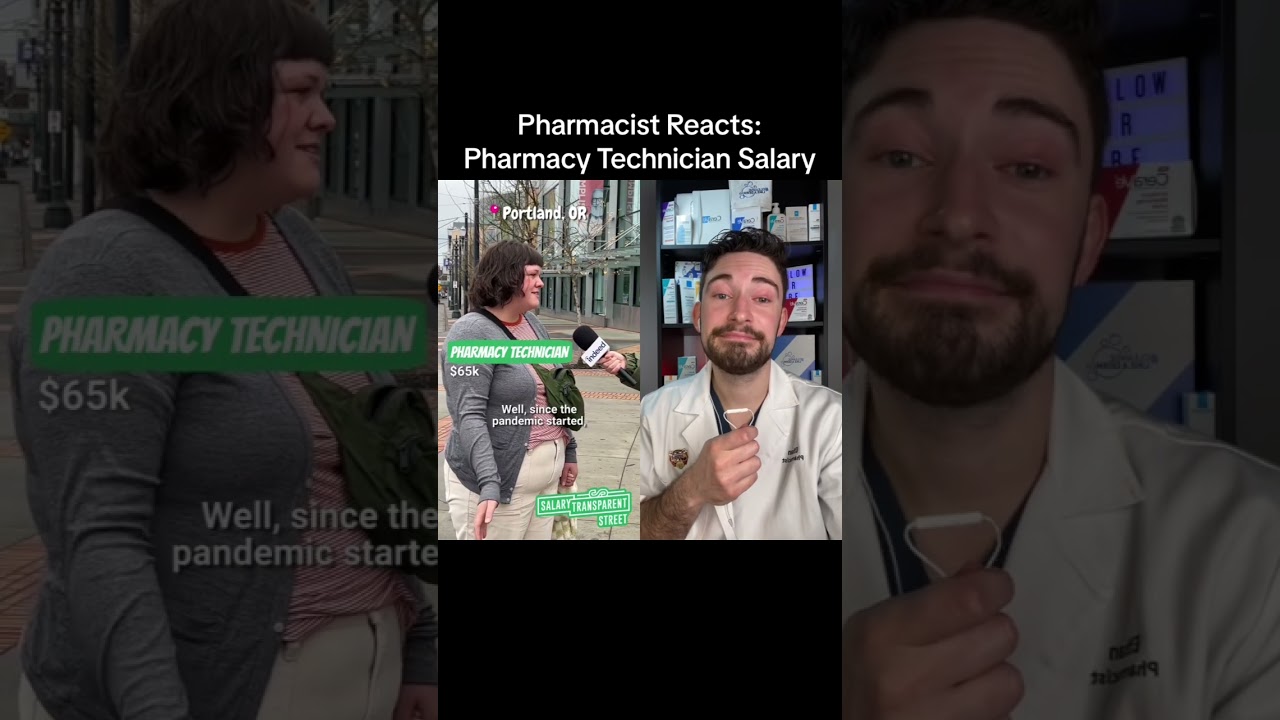 PHARMACY TECHNICIAN SALARY REVEAL #pharmacytechnician #salary #salarytransparency #pharmacy #shorts