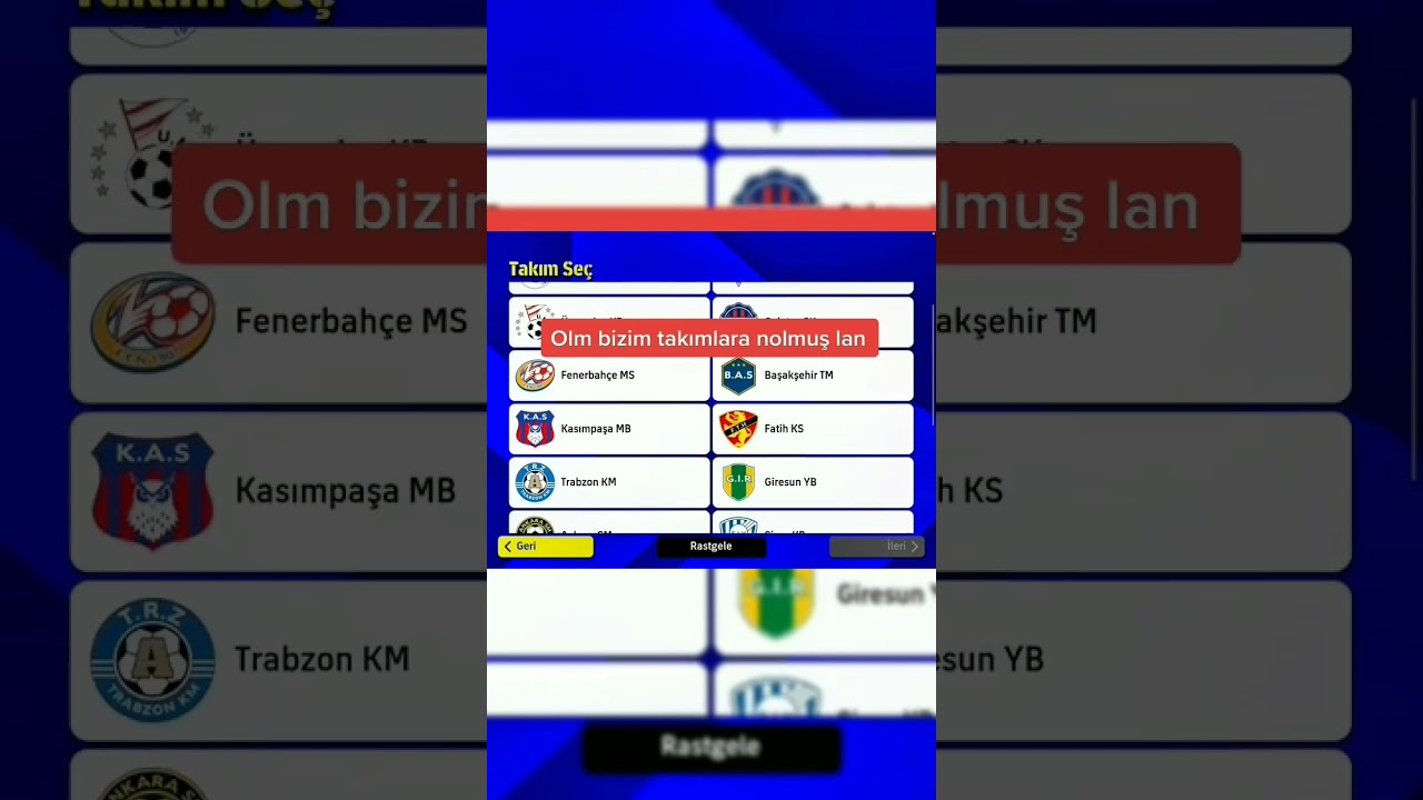 eFootball 2023 mobile s&uuml;per lig takımları 😂🤣😅