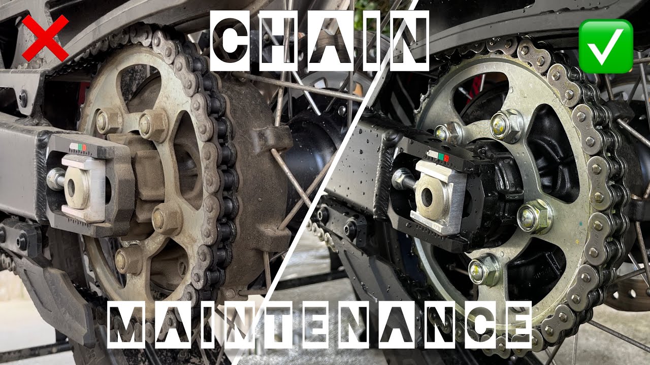 HOW TO CLEAN YOUR MOTORCYCLE CHAIN👌