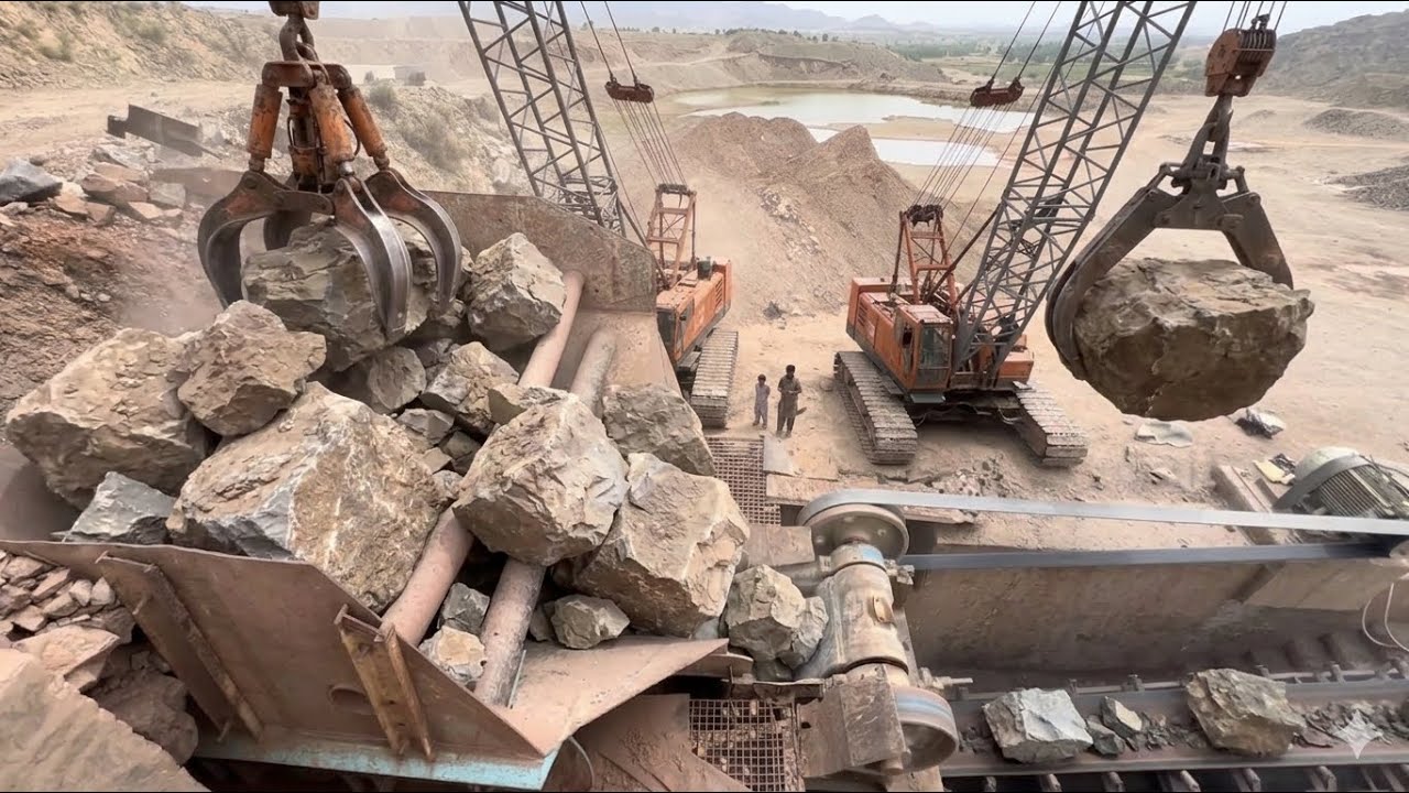 WORLD'S BIGGEST Rock Crusher DESTROYSGIANT Mountain Stone!#crushing #viralvideo 🥵