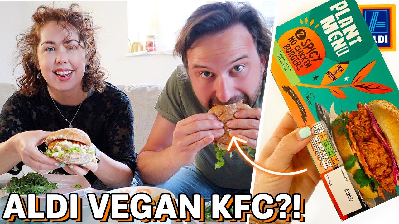 Taste Testing The NEW ALDI Vegan Chicken Spicy Burgers..YUM! And More Baking At Home!