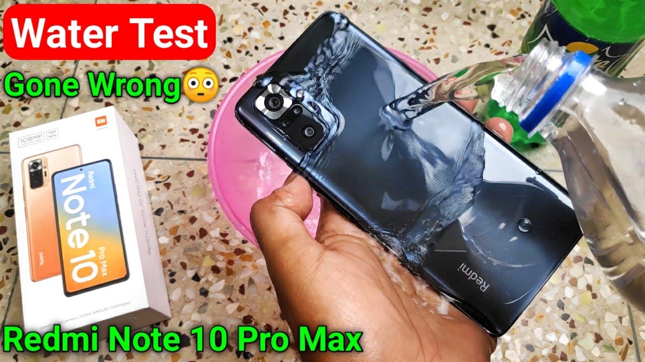 Redmi Note 10 Pro Max Water Test🔥- Will it Survive or Dead??