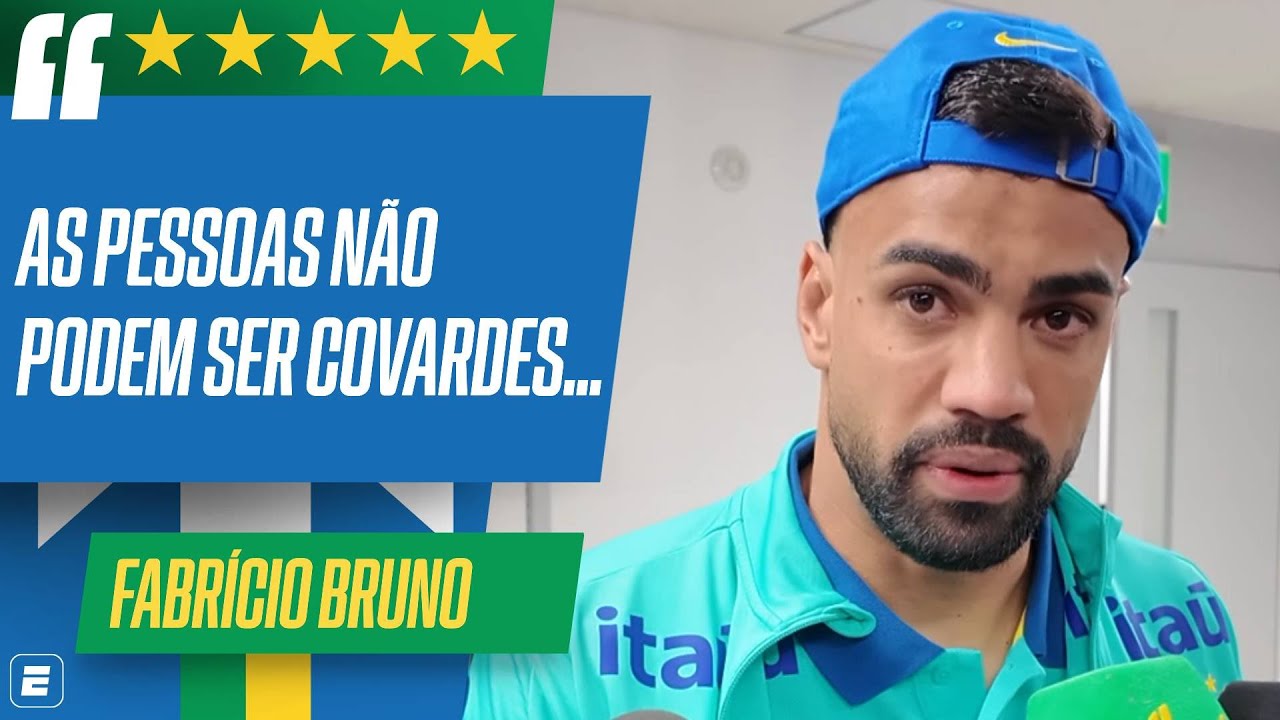 FABRÍCIO BRUNO QUASE CHORA EM DESABAFO APÓS FALHAS NA SELEÇÃO: 'NÃO PODEM SER COVARDES'