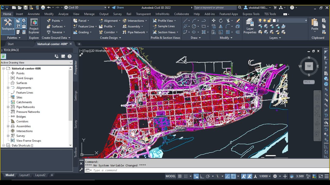 Координаты из Civil 3D в Excel
