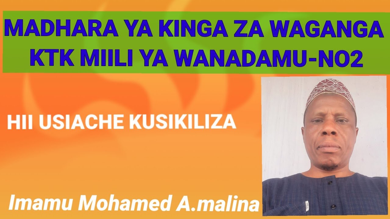 MADHARA YA KINGA ZA WAGANGA KTK MIILI YA WANADAMU NO 2