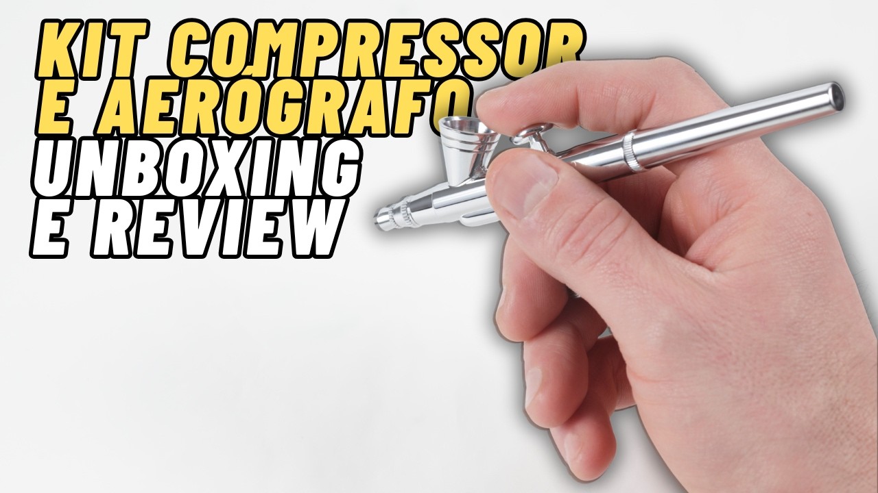 KIT COMPRESSOR E AERÓGRAFO TRATO - Unboxing e Review