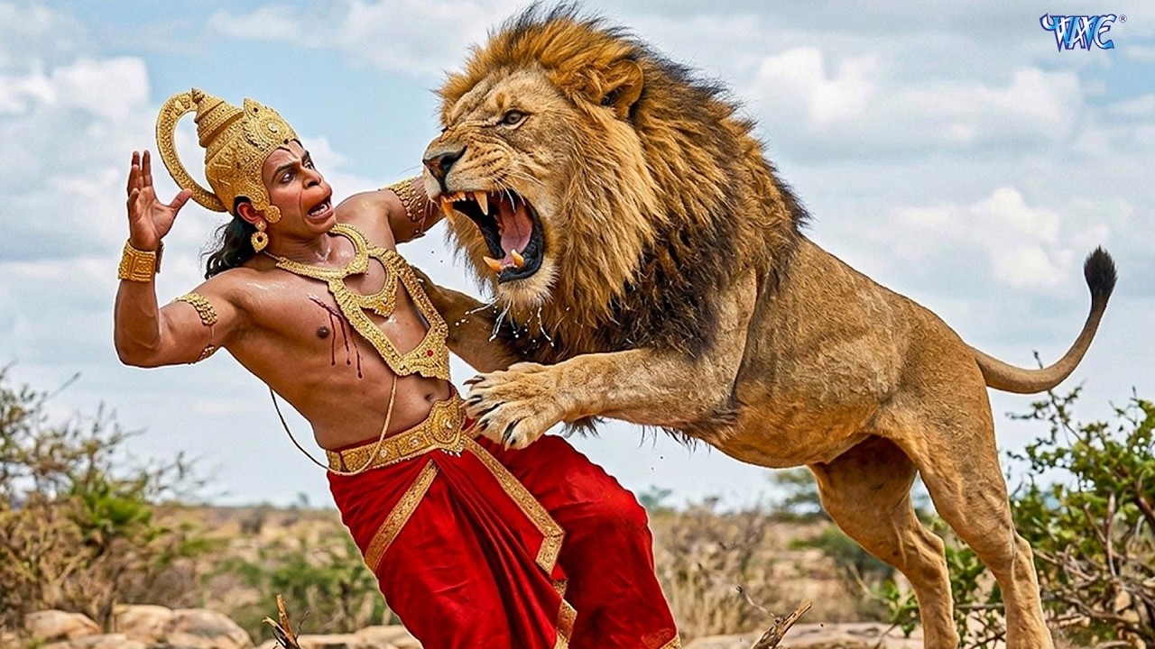 सहायता हेतु आये हनुमान का घात करके शेर ने किया हमला | Sankat Mochan Mahabali Hanuman