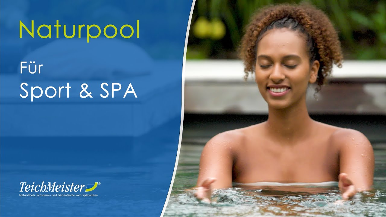 Naturpool f&uuml;r Sport und SPA von TeichMeister | Poolzubeh&ouml;r #pooldesign #garten #sport #spa