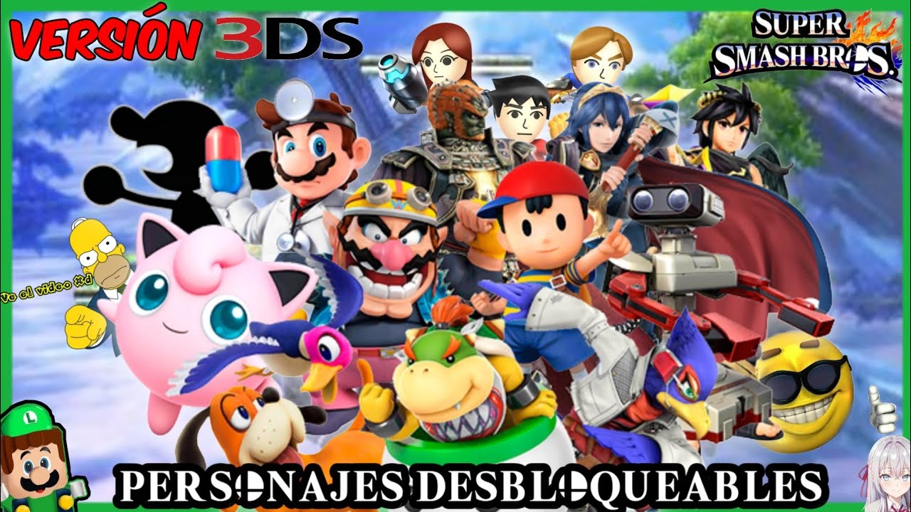 Cómo desbloquear personajes en Super Smash Bros 3DS