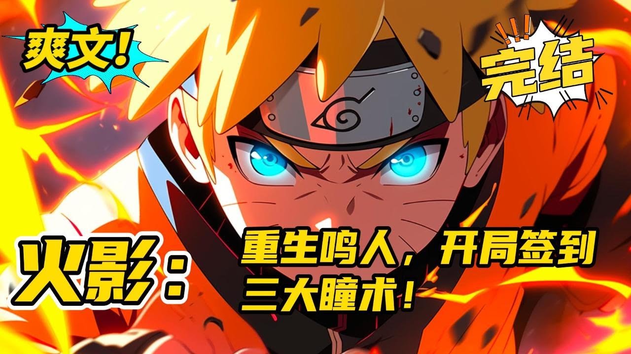 完结《火影：重生鸣人，开局签到三大瞳术》打破命运的枷锁，击碎虚伪的面具。那就反抗吧！宇智波带土，杀父母之仇 ，不共戴天，给爷死！这是集齐了轮回转生写轮眼的漩涡鸣人改变忍界的故事。#玄幻#爽文#二次元