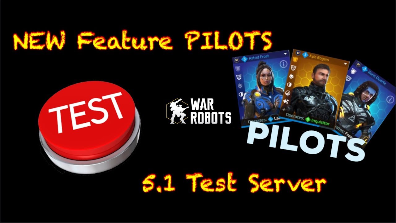 New Feature Pilots & Skills Detailed Look - Test Server Gameplay - War Robots [WR]