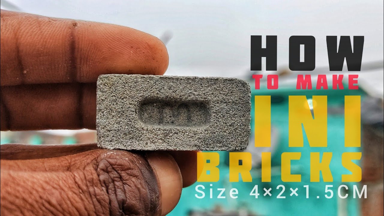 छोटी ईट कैसे बनाएं | How to Make Mini Bricks At Home | DIY Cement Bricks | Brick for Mini House #DIY