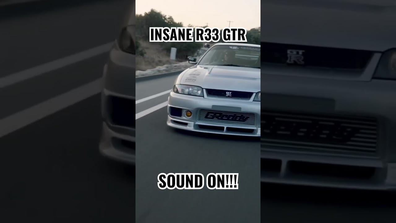 CRAZY R33 GTR TURBO SOUNDS!!! 