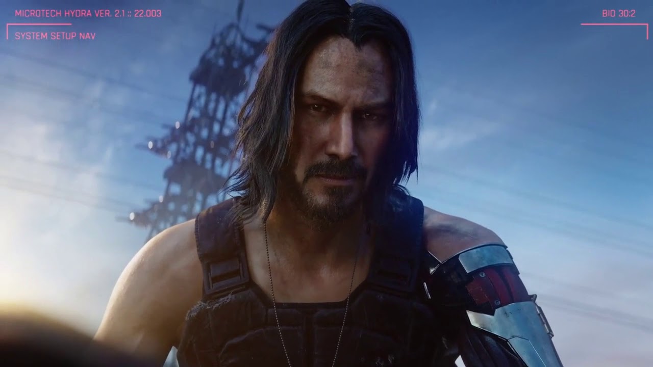 Киану Ривз в Cyberpunk 2077:)