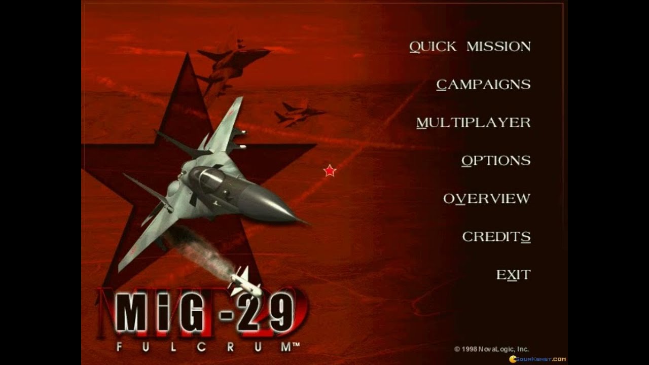 MiG-29 Fulcrum (Novalogic, 1998) gameplay (PC Game, 1998)