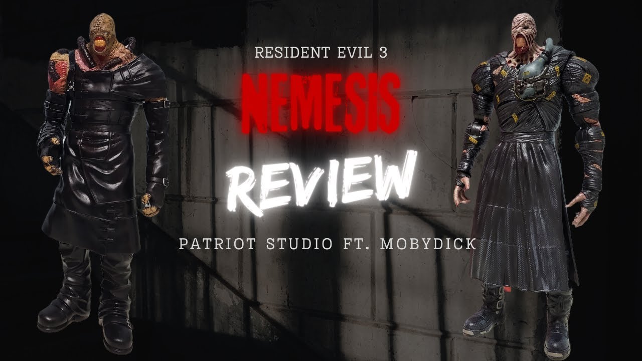 RESIDENT EVIL 3 | Nemesis action figure review / Patriot Studio Ft. Moby-dick Nemesis