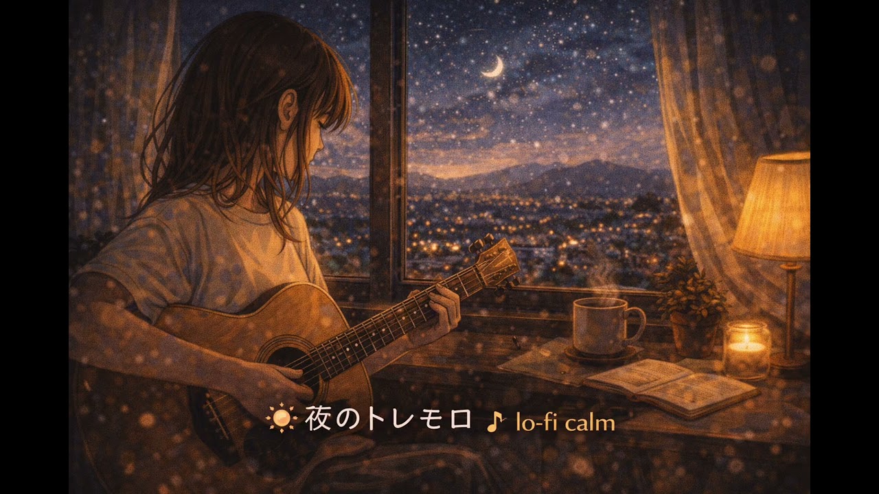 【作業用BGM 睡眠用BGM】夜のトレモロ♪lo-fi calm
