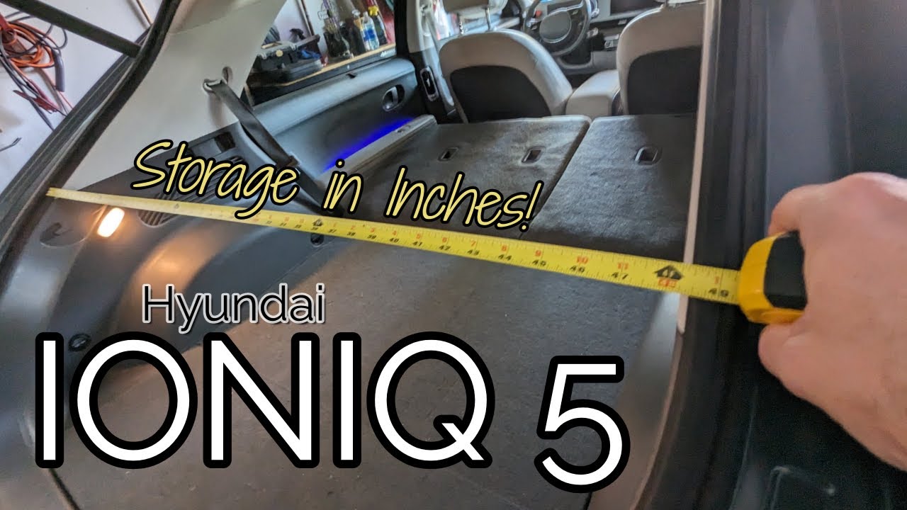 Реальный объём багажного отделения Hyundai IONIQ 5 в дюймах