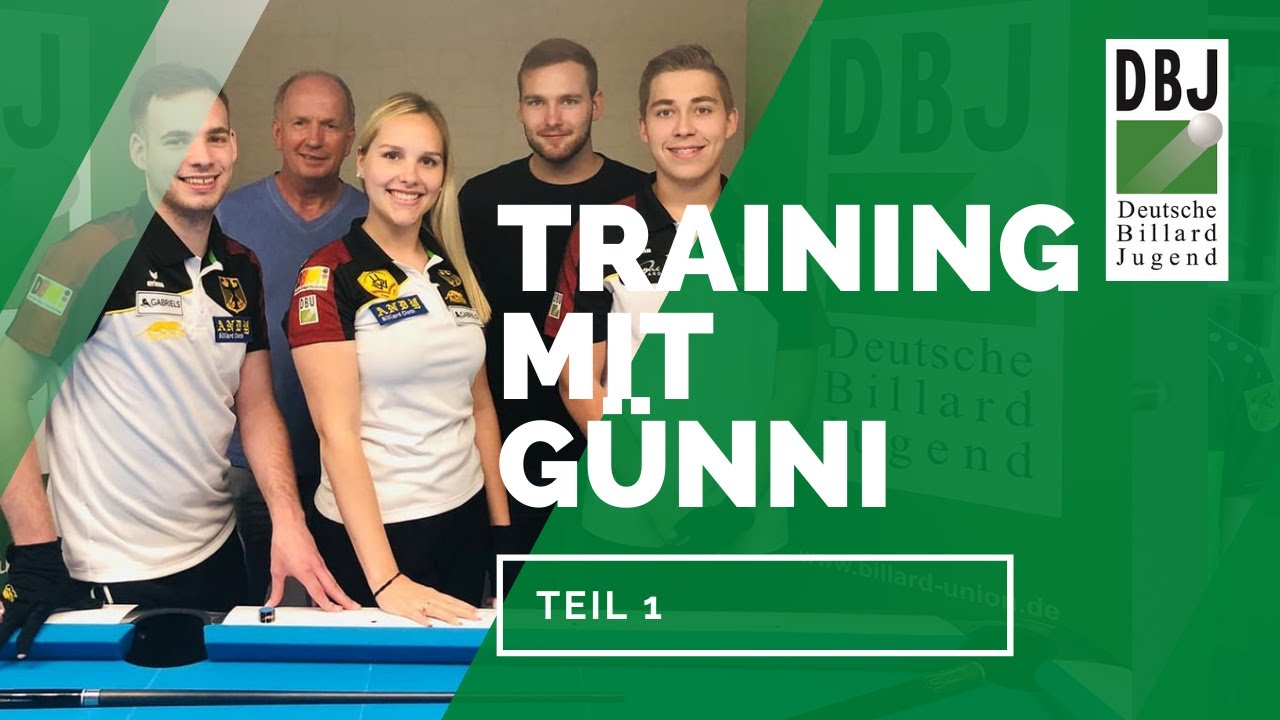 BILLARD Training mit GÜNNI Teil I - Niveaustufe 1 & 2
