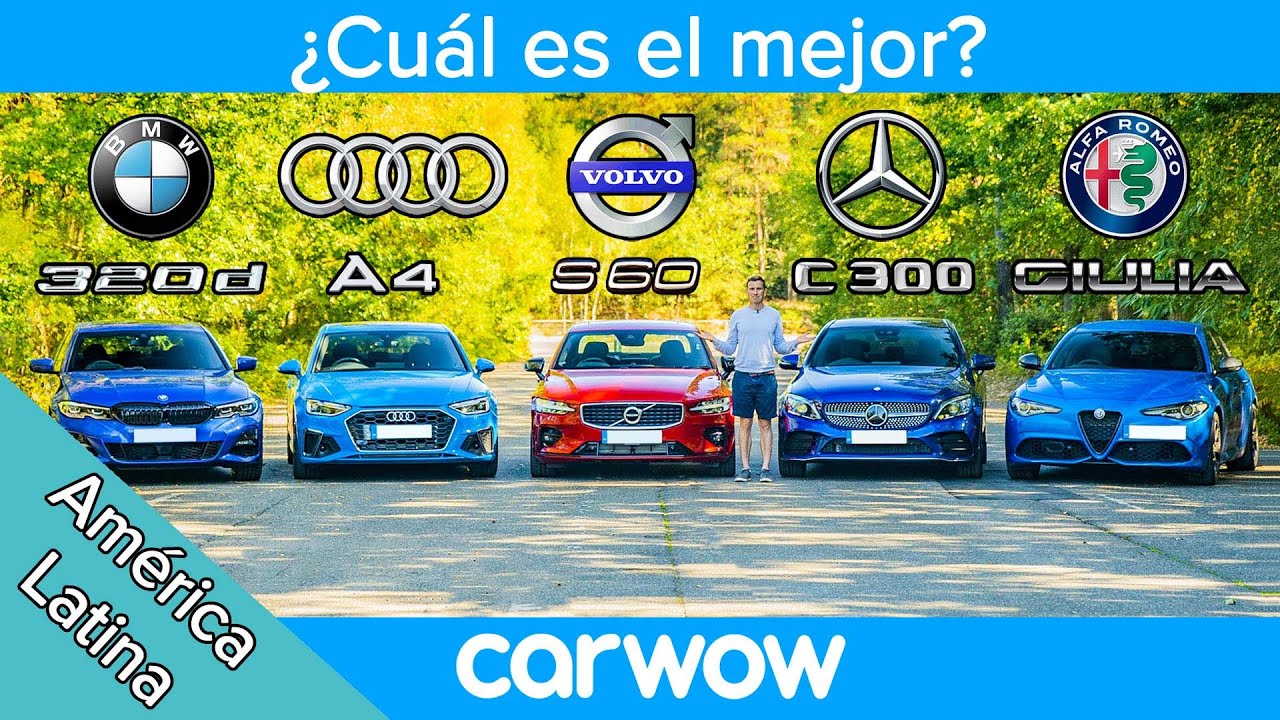 BMW Serie 3 vs Audi A4 vs Mercedes Clase C vs Volvo S60 vs Alfa Giulia – ¿Cuál es el MEJOR?