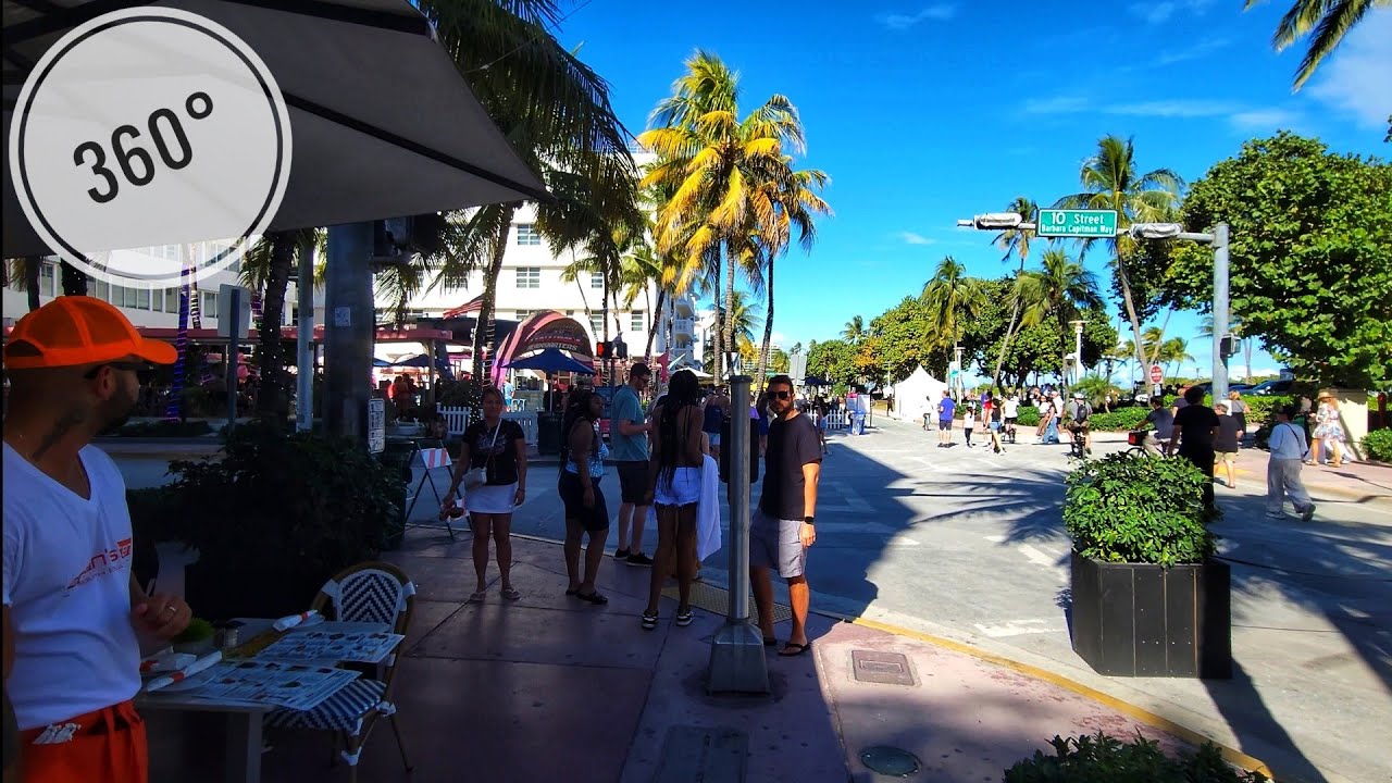 360° Ocean Driver , Winter Walking Virtual Travel Tour , Miami Beach FL , January 2026