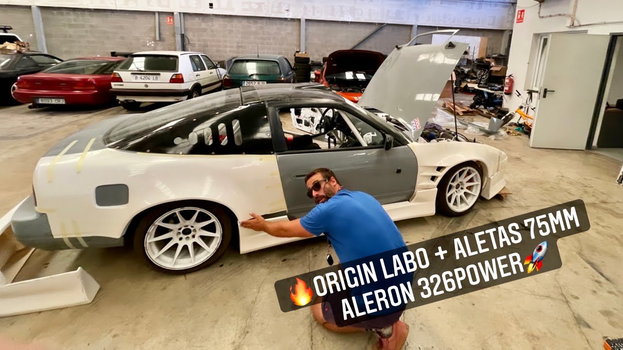 Montando el bodykit ORIGIN LABO + aletas de 75mm en el s13 PARTE 1