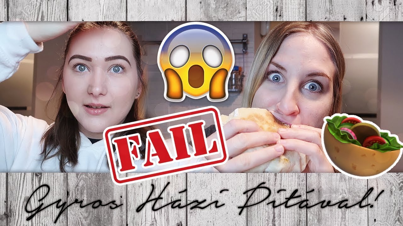 GYROS, HÁZI PITÁVAL (FAIL) - MI LESZ A VACSI? #2 // KLAUDIA