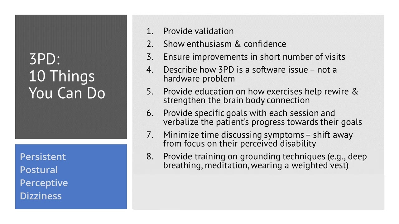 Treatment 3PD: 10 Things You Can Do