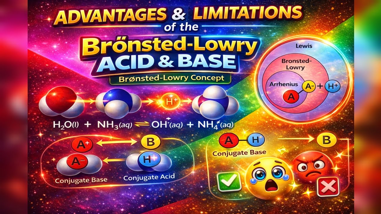 Advantages and Limitations of Bronsted-Lowry Concept 
