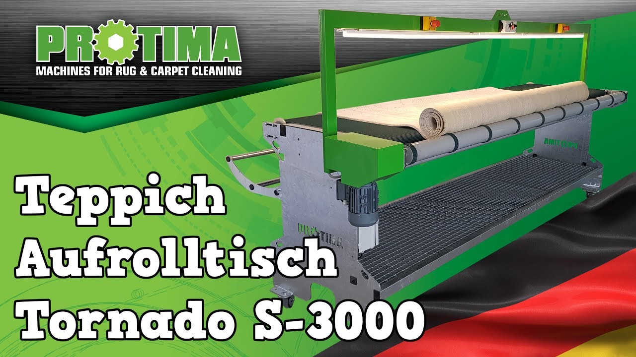 Teppich Aufrolltisch Tornado S-3000 DE www.protima.eu