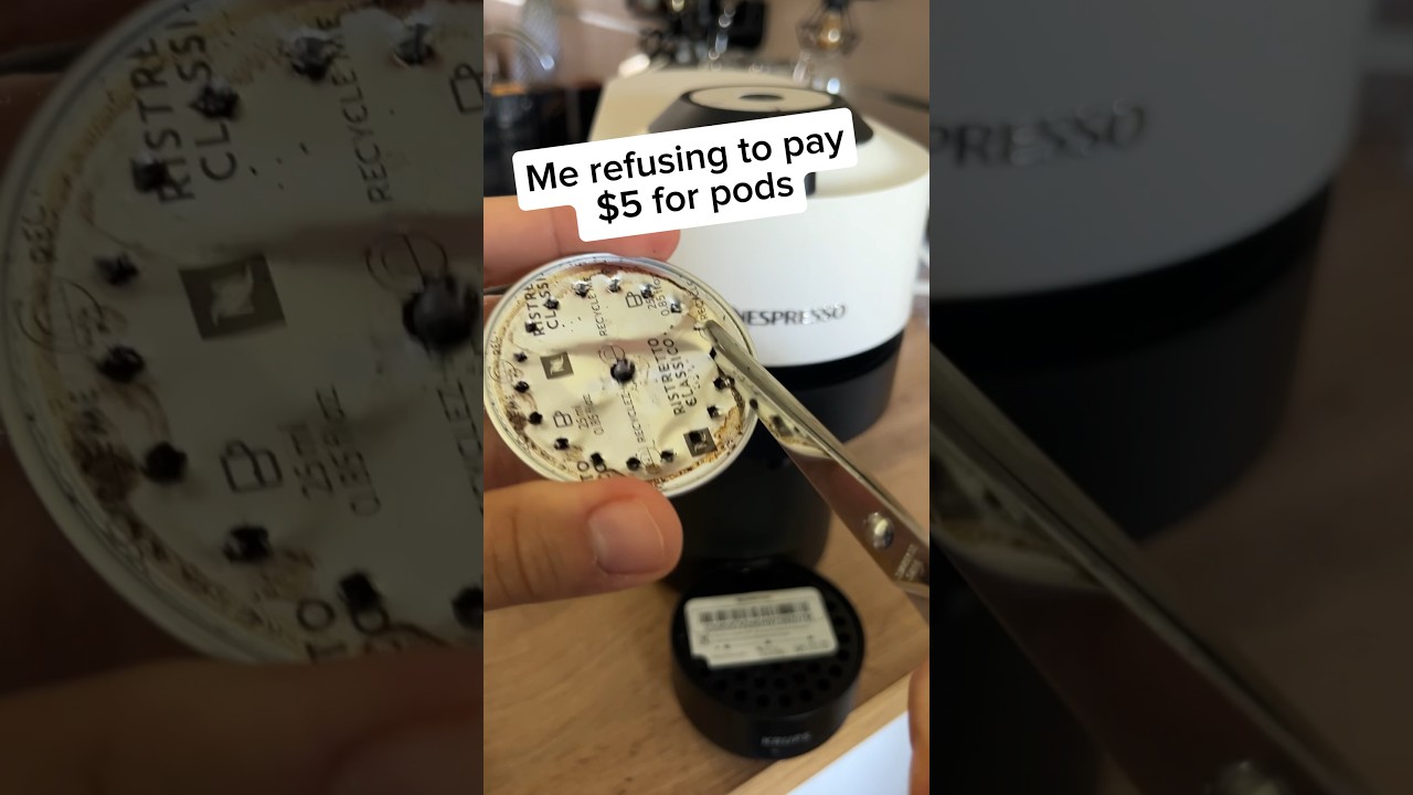 Reusable silicon cap for Nespresso Vertuo - Does it work? #nespresso #hack #coffee