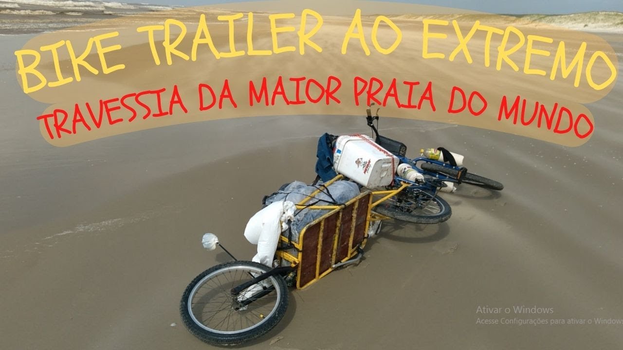 REBOQUE PARA BICICLETA USADO EM CONDIÇÕES EXTREMAS - BIKE TRAILER 3