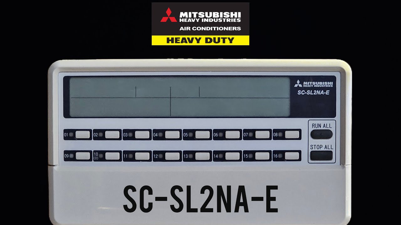 Mitsubishi Heavy Industries, VRF CENTRAL CONTROL REMOTE, SC-SL2NA-E, Time & Date Setting