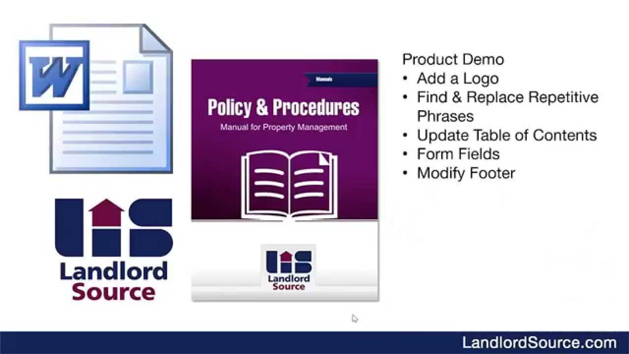 Customizable Property Management Documents - LandlordSource Product Demo