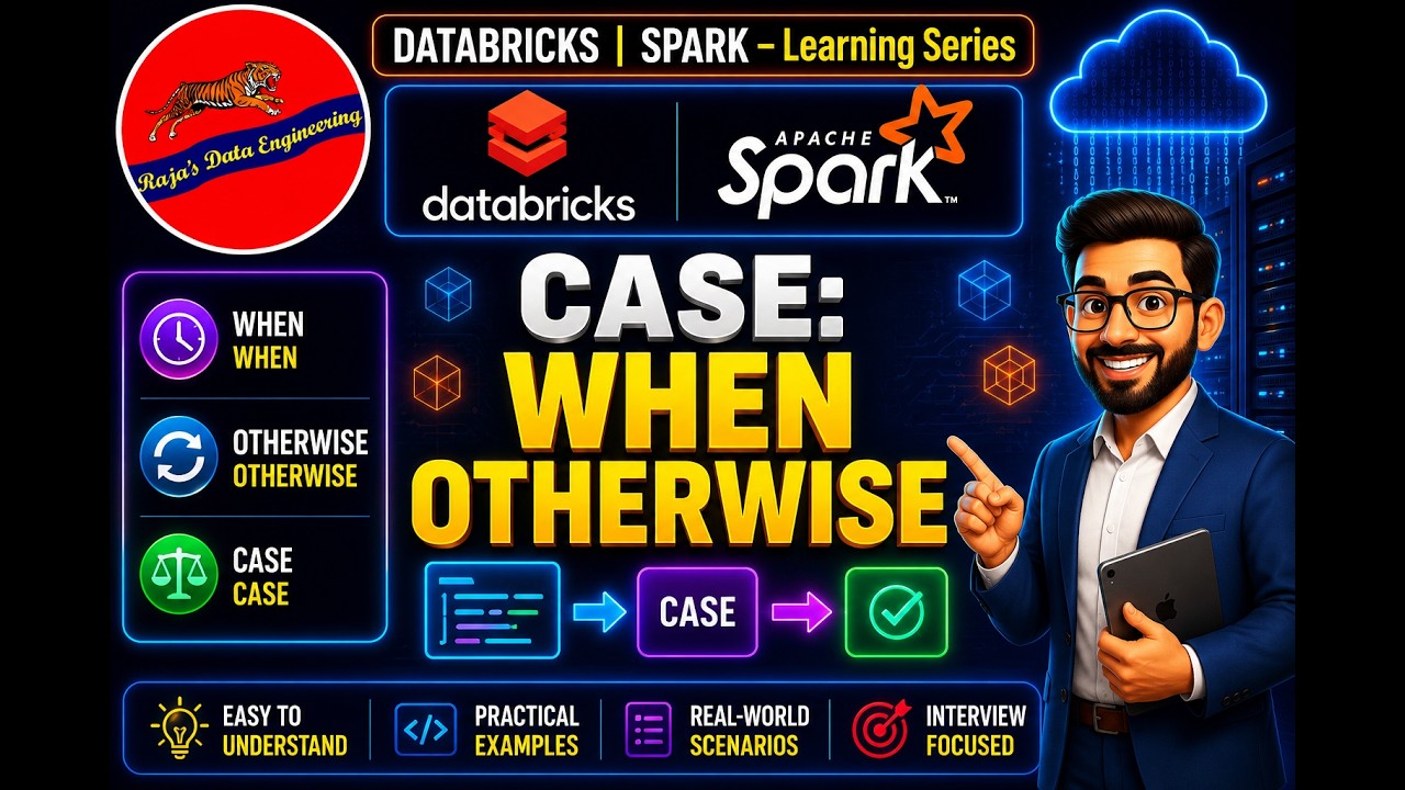 12. Databricks | Pyspark: Case Function (When.Otherwise )