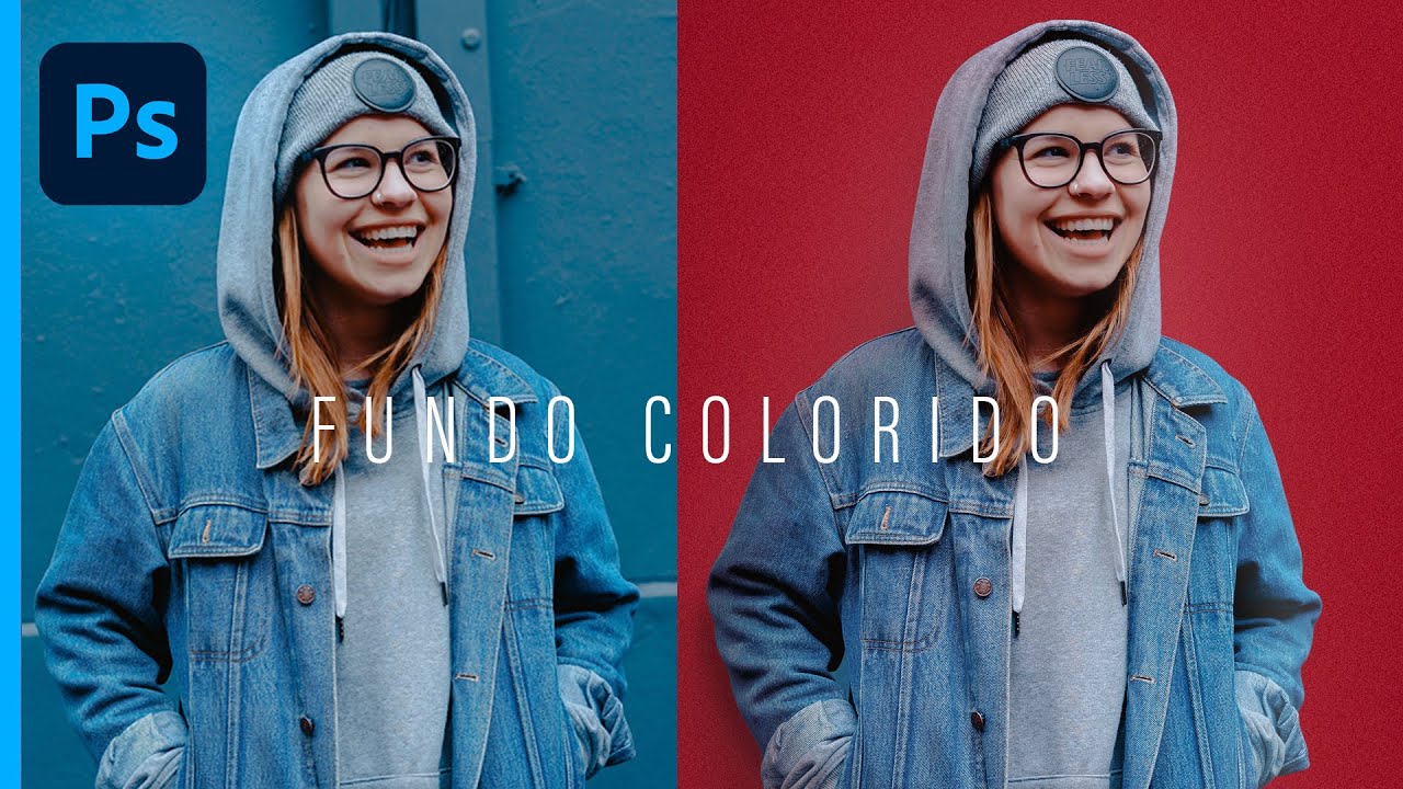 Como adicionar um fundo colorido a uma foto (REALISTA) no PHOTOSHOP