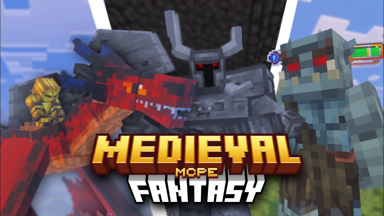 ЛУЧШИЕ дополнения к RPG в стиле средневекового фэнтези на выживание для MCPE 1.21+