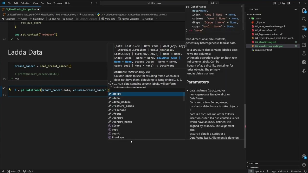 Machine Learning #06 - Klassificering i kod med scikit learn