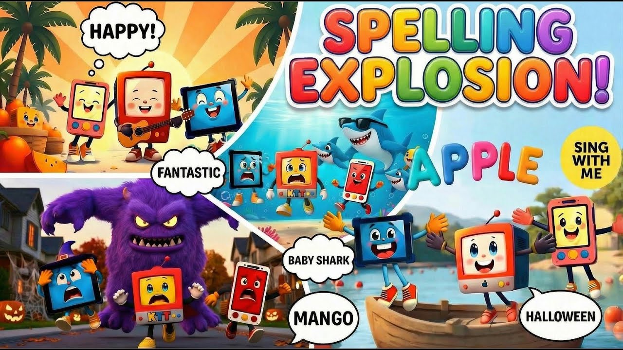 Learn to spell | for kids | children's song | nursery rhymes | spelling compilation