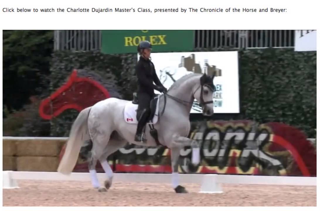 Snippet of MasterClass   Charlott Dujardin
