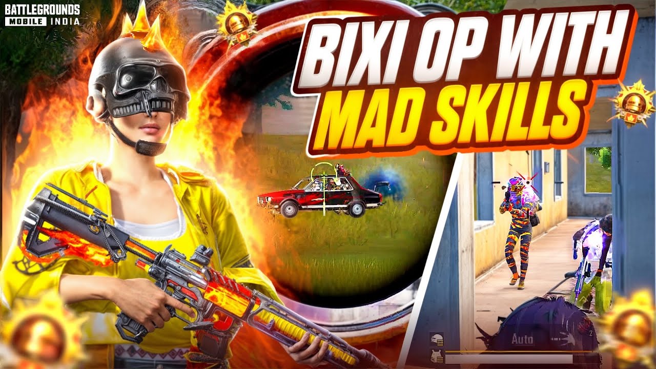 Bixi OP Mad Skills in Action 🔥 Bixi Op vs Pro Youtubers 1v4 Fastest Clutches & Gameplay | BGMI