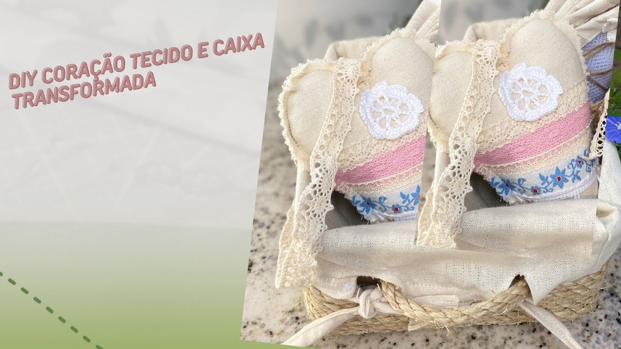 COMO FORRAR CAIXA PAPELÃO E FAZER CORAÇÃO PENDENTE PARA PRESENTEAR