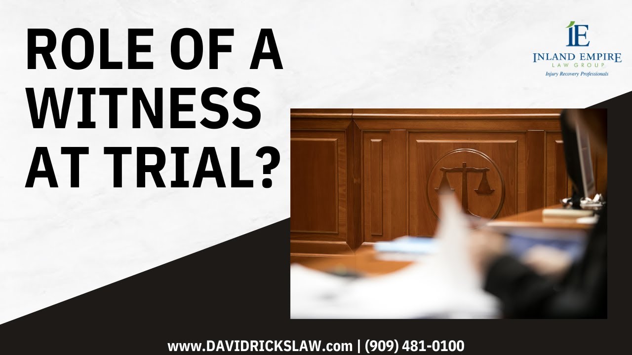 What is the Role of a Witnes in a Civil Trial?